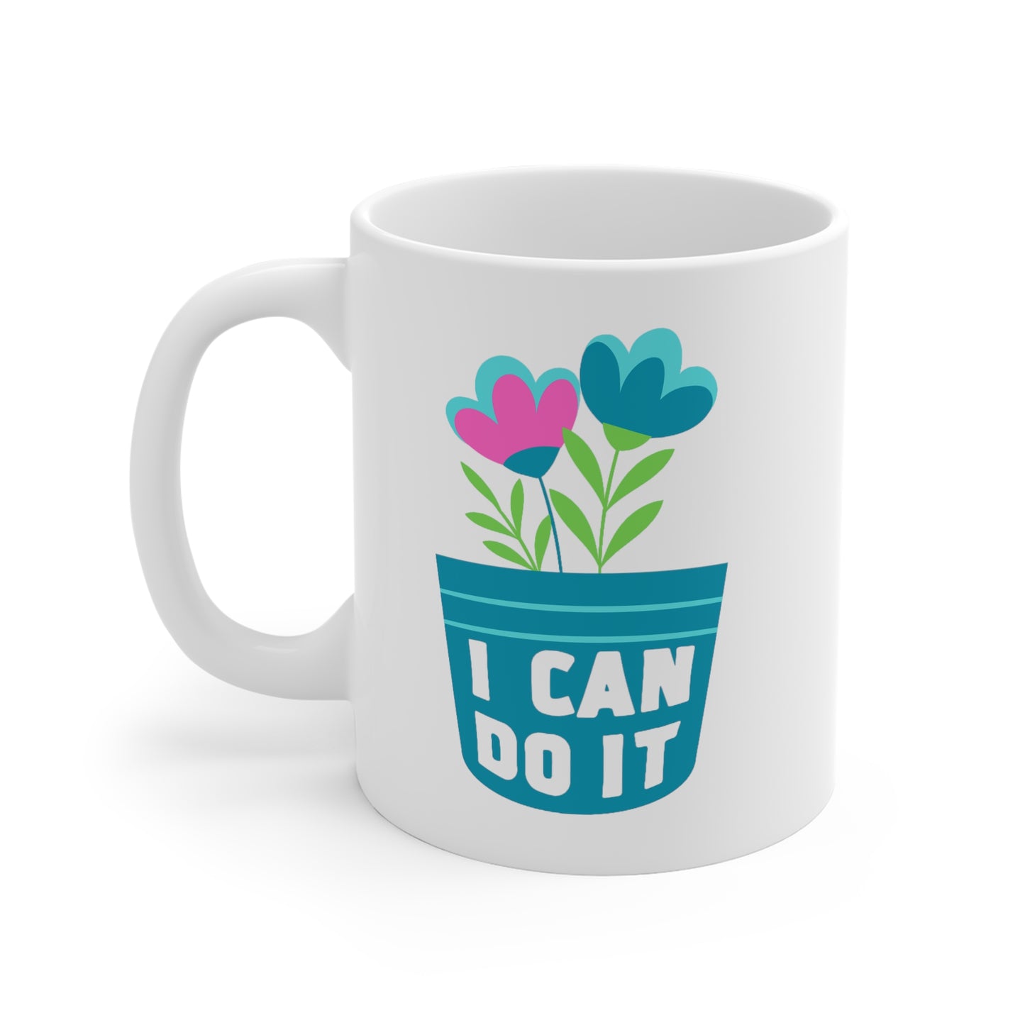 I can do it positive affirmation mug // Empowering coffee cup, daily motivation and well-being