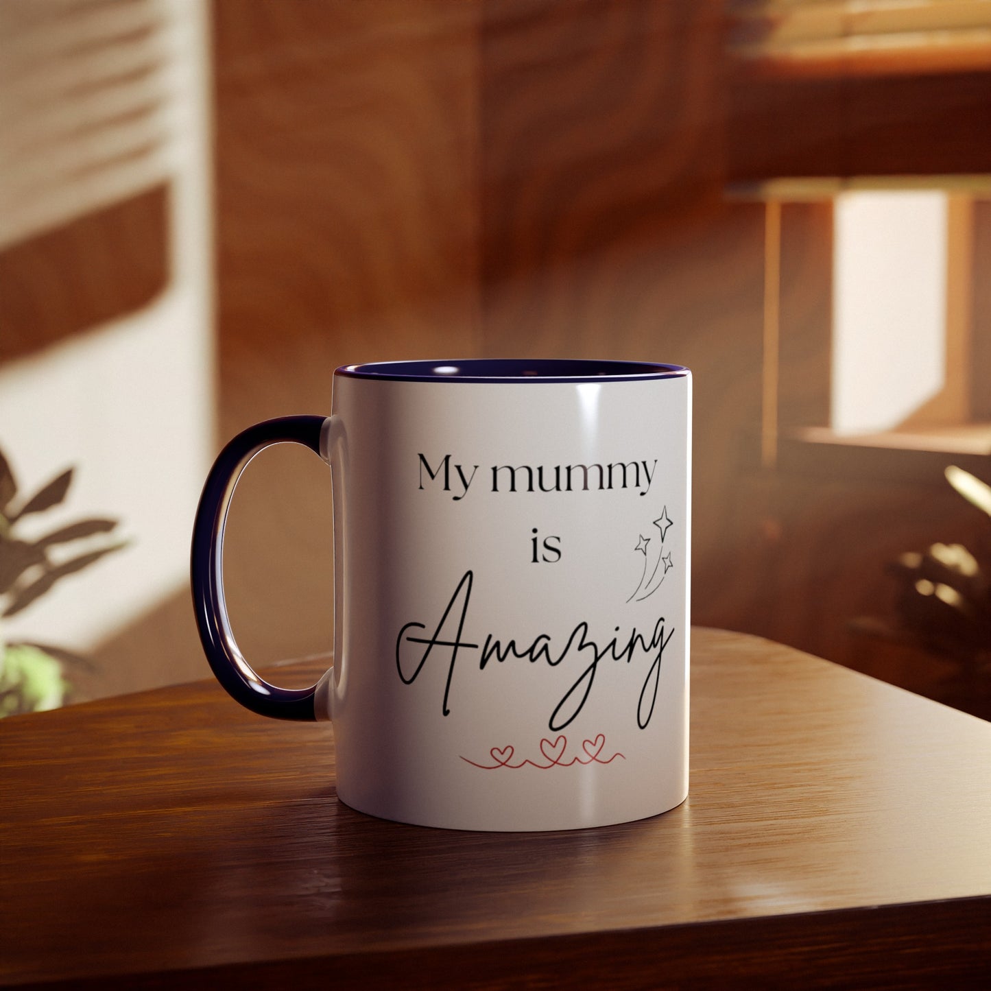 My mummy is amazing cup // Two-Tone Coffee Mug, 11oz, mother's day, empowering positive affirmation, well-being