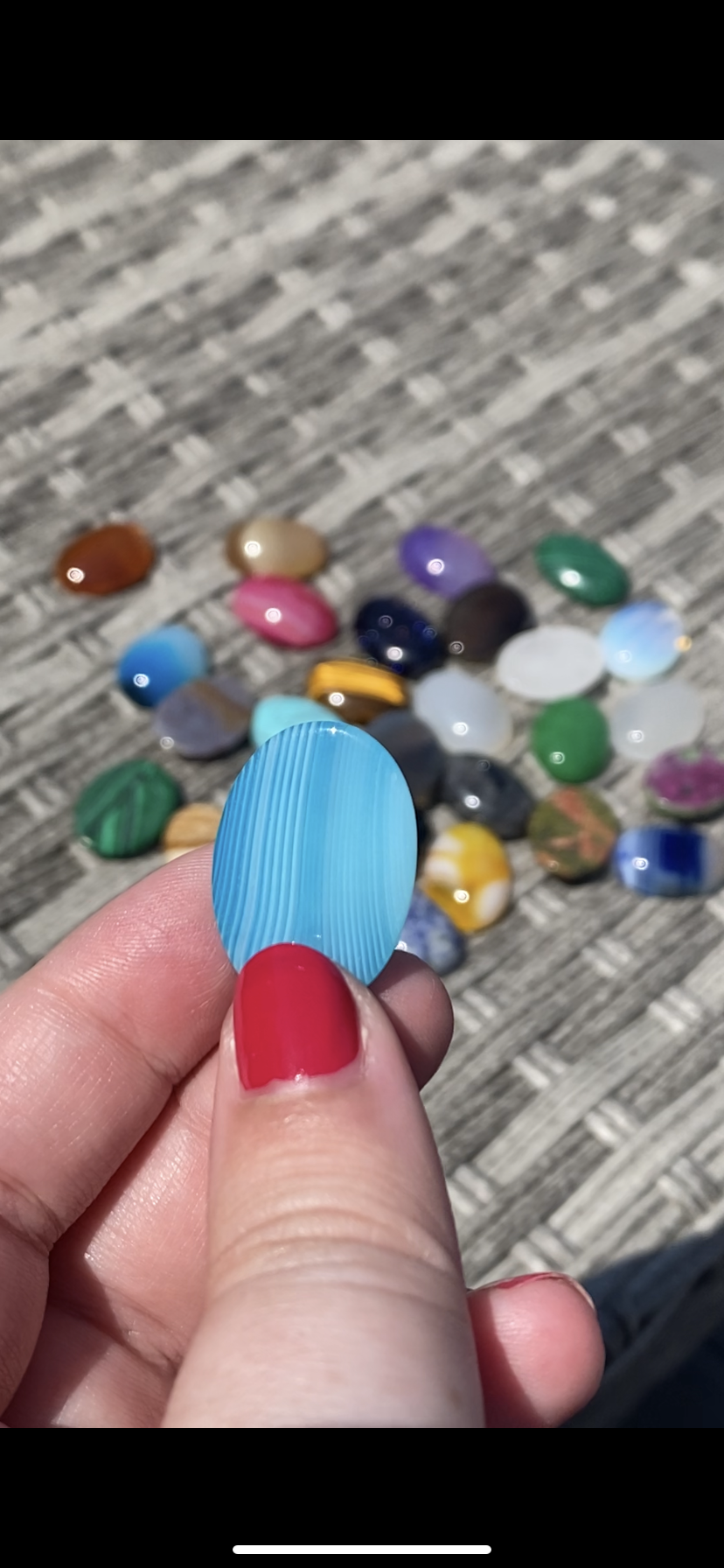 Mystery small worry stone // pocket sized stone for anxiety