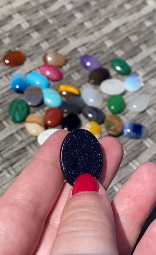 Mystery small worry stone // pocket sized stone for anxiety