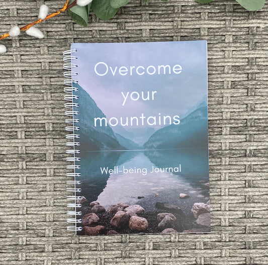 Well-being journal // Overcome your mountains