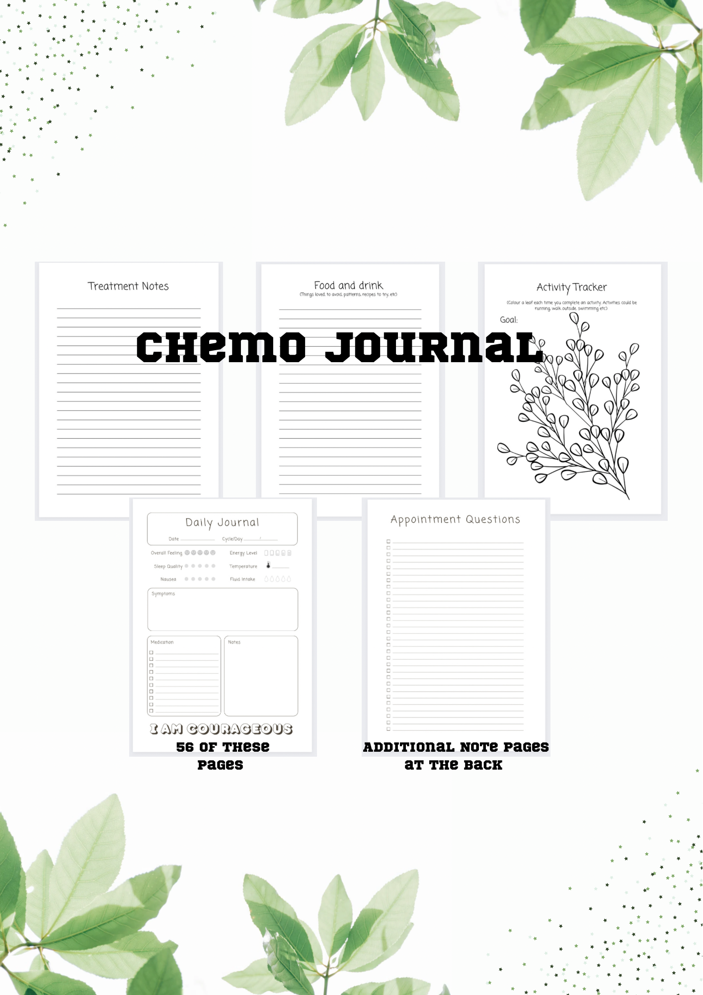 Cancer journal - You’re doing great, keep going, keep growing// A5, chemotherapy diary