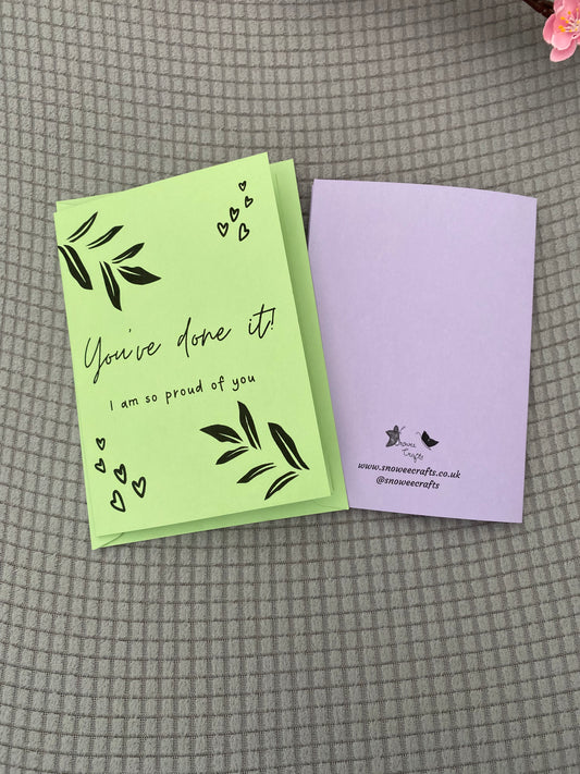 A6 colourful card - you’ve done it!