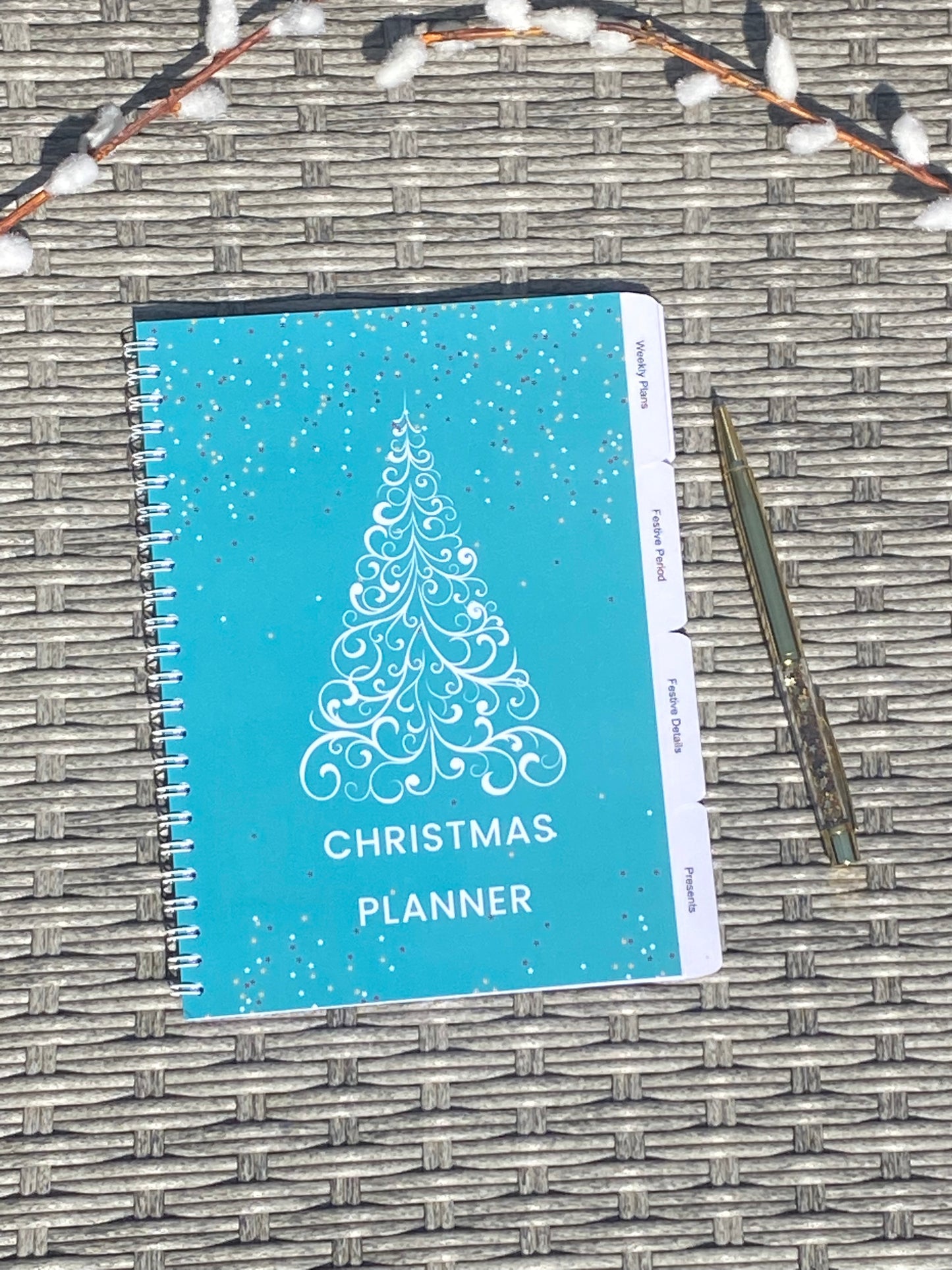 Teal christmas planner // A5