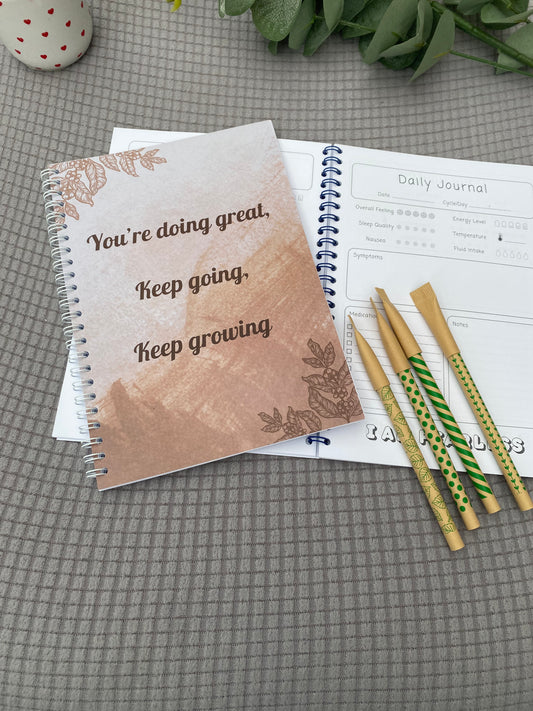 Cancer journal - You’re doing great, keep going, keep growing// A5, chemotherapy diary
